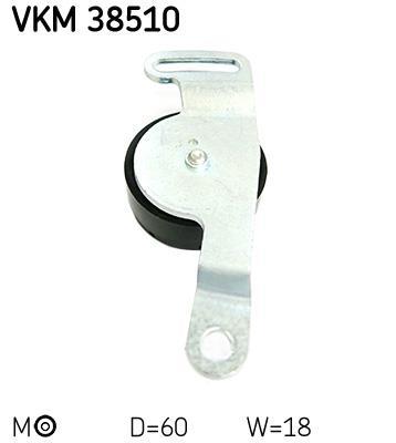 Galet tendeur de courroie d'accessoire SKF ref. VKM 38510